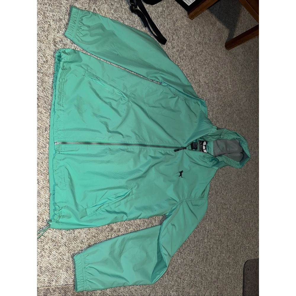 Womens Small Black dogs Vintage Rain Jacket